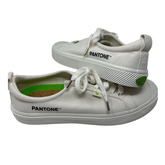 Cariuma OCA Low Pantone Snow White Canvas Contrast Thread Sneaker 8.5 M / 10 W - Picture 9 of 11